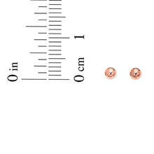 Load image into Gallery viewer, 14k Rose Gold 3mm Polished Ball Post Earrings
