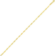 Load image into Gallery viewer, 14k Yellow Gold 2.5mm Flat Pebble Link Bracelet, 7 Inch
