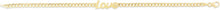 Load image into Gallery viewer, 14k Yellow Gold 3.4mm Polished Love Curb Charm Bracelet, 7 Inch
