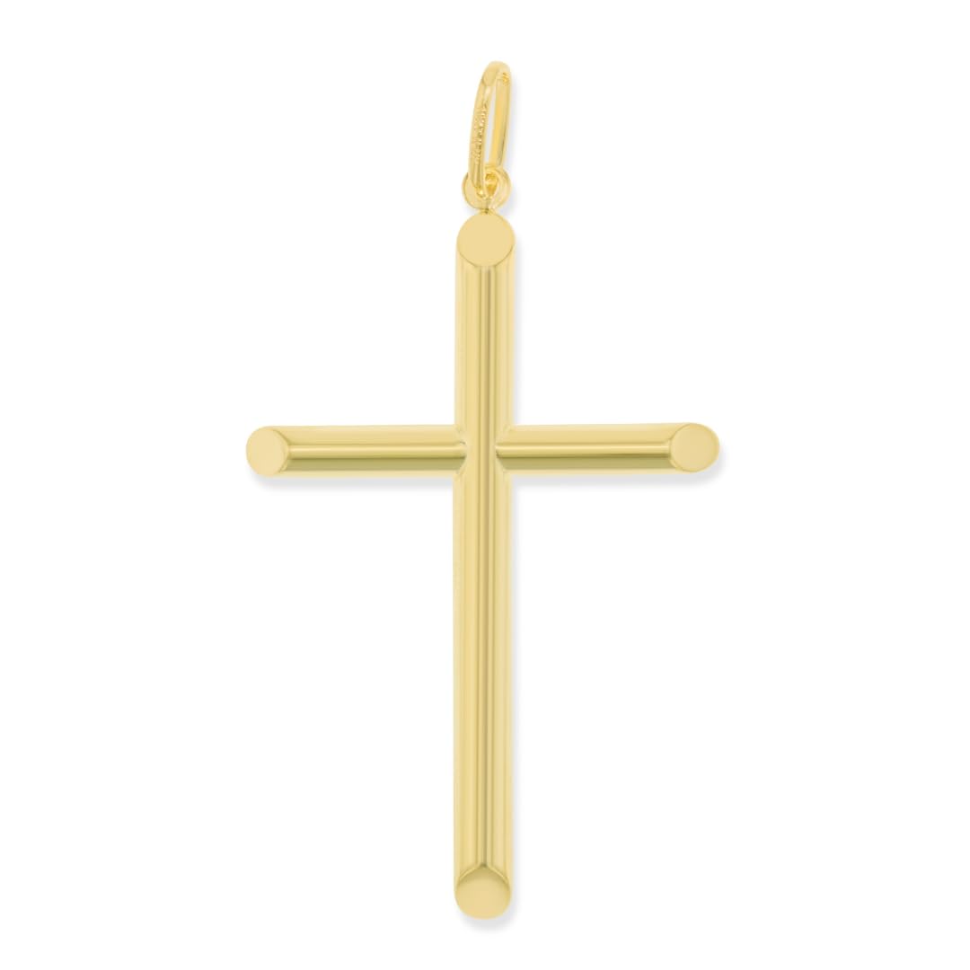 10k Yellow Gold Classic Cross Charm Pendant
