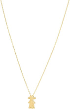 Load image into Gallery viewer, 14k Yellow Gold Polished Girl Charm Bracelet, 6.5" - 7.5 Inch
