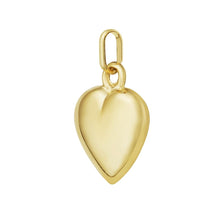 Load image into Gallery viewer, 14k Yellow Gold 19.3mm Polished Small Puff Heart with Optional Chain Pendant Charm
