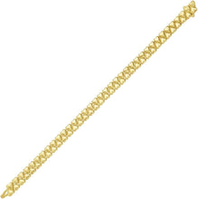 Load image into Gallery viewer, 14k Yellow Gold 7mm Sweetheart Alternating Hearts Link Bracelet, 7.25 Inch
