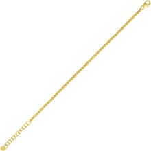Load image into Gallery viewer, 14k Yellow Gold Diamond Cut Bead Link Bracelet, Adjustable 7.5" - 9 Inch
