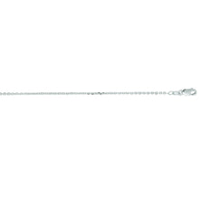 Load image into Gallery viewer, 14k Yellow Gold or White Gold or Rose Gold 1.3mm Solid Diamond Cut Cable Chain Necklace
