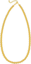 Load image into Gallery viewer, 14k Yellow Gold 6mm Shiny High Polish Bead Chain Necklace 18&quot; - 19&quot; - 20 Inch
