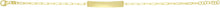 Load image into Gallery viewer, 14k Yellow Gold 5mm Custom Engravable ID Bar Paperclip Link Bracelet, Adjustable 6.5" - 7 Inch
