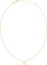 Load image into Gallery viewer, 14k Yellow Gold Horoscope Zodiac Sign Charm Pendants Chain Necklace 16&quot; - 18 Inch
