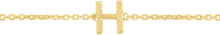 Load image into Gallery viewer, 14k Yellow Gold 0.2&quot; Mini Alphabet Letter A - Z Initial Charm Pendant with Extendable Adjustable Chain Bracelet
