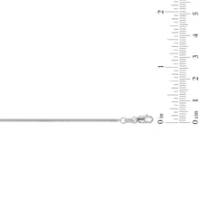Load image into Gallery viewer, 14k Yellow Gold or White Gold 1.4mm Solid Gourmette Chain Necklace
