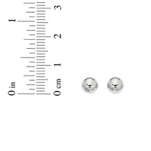 Load image into Gallery viewer, 14k White Gold 4mm Polished Ball Post Earrings
