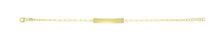 Load image into Gallery viewer, 14k Yellow Gold 5mm Customizable Engravable ID Bar Paperclip Link Bracelet, 7 Inch
