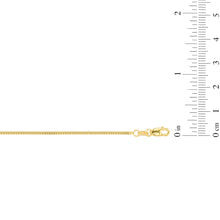 Load image into Gallery viewer, 14k Yellow Gold or White Gold 1.4mm Solid Gourmette Chain Necklace
