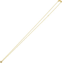 Load image into Gallery viewer, 14k Yellow Gold 4mm Birthstone Charm Pendant Chain Necklace, 16"-18" (Garnet Amethyst Aquamarine White Topaz Emerald Moonstone Ruby Peridot Blue Sapphire Pink Sapphire Citrine Sky Blue Topaz)
