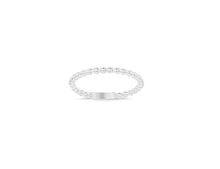 Load image into Gallery viewer, 10k Yellow Gold or White Gold Beaded Ring, Size 6-8
