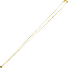 Load image into Gallery viewer, 14k Yellow Gold 4mm Birthstone Charm Pendant Chain Necklace, 16"-18" (Garnet Amethyst Aquamarine White Topaz Emerald Moonstone Ruby Peridot Blue Sapphire Pink Sapphire Citrine Sky Blue Topaz)
