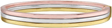 Load image into Gallery viewer, 14k Tri-Color Gold 7.3mm Tri-Tone Polished Layered Bangle Bracelet, 7 Inch
