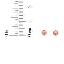 Load image into Gallery viewer, 14k Rose Gold 3mm Polished Ball Post Earrings
