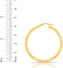 Load image into Gallery viewer, 10k Yellow Gold 10mm x 3mm High Polish Round Tube Hoop Earrings
