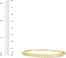Load image into Gallery viewer, 14k Yellow Gold 4.6mm Solid Shiny High Polish Cuban Chain Bangle Bracelet 7 Inch
