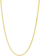 Load image into Gallery viewer, 14k Yellow Gold 3.3mm Lite Oval Snake Chain Necklace
