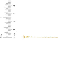 Load image into Gallery viewer, 14k Yellow Gold .6mm Singapore Chain Necklace
