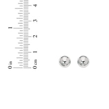 Load image into Gallery viewer, 14k White Gold 4mm Polished Ball Post Earrings
