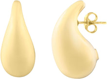 Load image into Gallery viewer, 14k Yellow Gold Small Raindrop Stud Earrings - view 2
