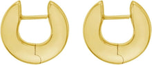 Load image into Gallery viewer, 14k Yellow Gold 16.2mm x 4.1mm Thick Round Huggie Hoop Earrings
