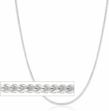 Load image into Gallery viewer, 18k Yellow Gold or White Gold 1.5mm Solid Franco Chain Necklace
