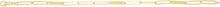 Load image into Gallery viewer, 14k Yellow Gold 3.6mm Paperclip Bar Station Link Bracelet, 7 Inch
