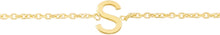 Load image into Gallery viewer, 14k Yellow Gold 0.2&quot; Mini Alphabet Letter A - Z Initial Charm Pendant with Extendable Adjustable Chain Bracelet
