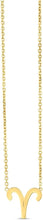 Load image into Gallery viewer, 14k Yellow Gold Horoscope Zodiac Sign Charm Pendants Chain Necklace 16&quot; - 18 Inch
