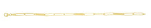 Load image into Gallery viewer, 14k Yellow Gold 3.5mm Paperclip Bar Link Bracelet, 7 Inch
