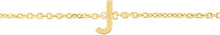 Load image into Gallery viewer, 14k Yellow Gold 0.2&quot; Mini Alphabet Letter A - Z Initial Charm Pendant with Extendable Adjustable Chain Bracelet
