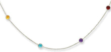 Load image into Gallery viewer, 14k Yellow Gold or White Gold Multi-Gemstone Cable Bracelet
