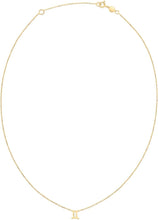 Load image into Gallery viewer, 14k Yellow Gold Horoscope Zodiac Sign Charm Pendants Chain Necklace 16&quot; - 18 Inch
