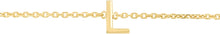 Load image into Gallery viewer, 14k Yellow Gold 0.2&quot; Mini Alphabet Letter A - Z Initial Charm Pendant with Extendable Adjustable Chain Bracelet
