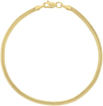 Load image into Gallery viewer, 14k Yellow Gold 4.5mm Lite Oval Snake Chain Bracelet, 7.5 Inch
