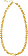 Load image into Gallery viewer, 14k Yellow Gold 8mm Shiny High Polish Bead Chain Necklace 18&quot; - 19&quot; - 20 Inch

