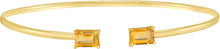 Load image into Gallery viewer, Italian 14k Yellow Gold 4mm Natural Garnet Gemstone Candy Bangle Charm Bracelet
