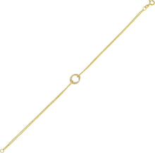 Load image into Gallery viewer, 14k Yellow Gold 4mm Cultured Pearl Bolo Link Friendship Bracelet, Adjustable to 9.25 Inch
