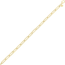 Load image into Gallery viewer, 14k Yellow Gold 4.8mm Elongated Rounded Paperclip Link Bracelet, 7.5 Inch
