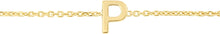 Load image into Gallery viewer, 14k Yellow Gold 0.2&quot; Mini Alphabet Letter A - Z Initial Charm Pendant with Extendable Adjustable Chain Bracelet
