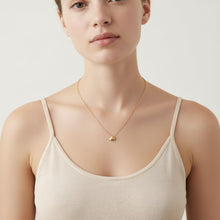 Load image into Gallery viewer, Floreo 14K Yellow Gold 7.1mm Puffed Mini Heart Charm Pendant Necklace
