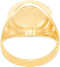 Load image into Gallery viewer, 10k Yellow Gold 17mm St. Jude Thaddeus Pray For Us Catholic Saint Religious Medallion Men&#39;s Ring, Sizes 5-13
