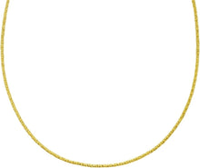 Load image into Gallery viewer, 14k Yellow Gold Sparkle Beaded Link Chain Necklace
