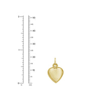 Load image into Gallery viewer, 14k Yellow Gold 19.3mm Polished Small Puff Heart with Optional Chain Pendant Charm

