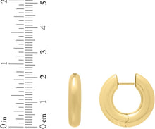 Load image into Gallery viewer, 14k Yellow Gold 22mm High Polish Fancy Hoop Earrings

