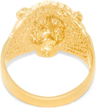 Load image into Gallery viewer, 10k Yellow Gold 18.2mm Panther Lioness Ring, Sizes 4-12.5
